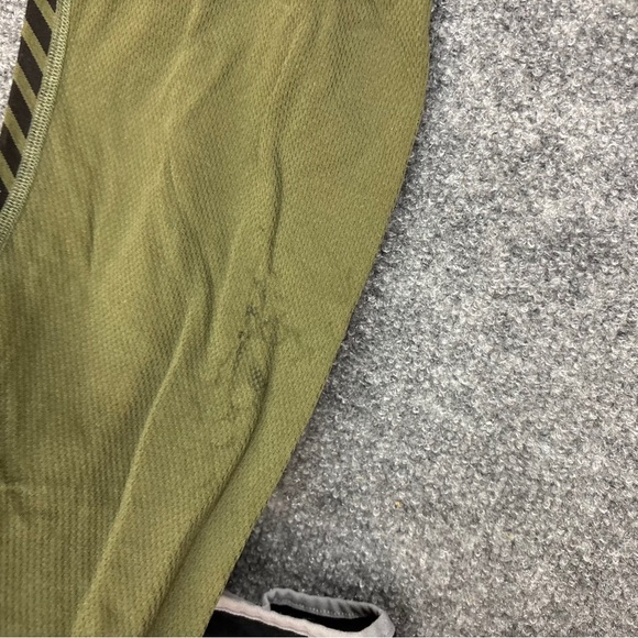 HELLY HANSEN Mens Green Lifa Base layer Stripe Long Sleeved Crew Shirt size: XL - Picture 7 of 12